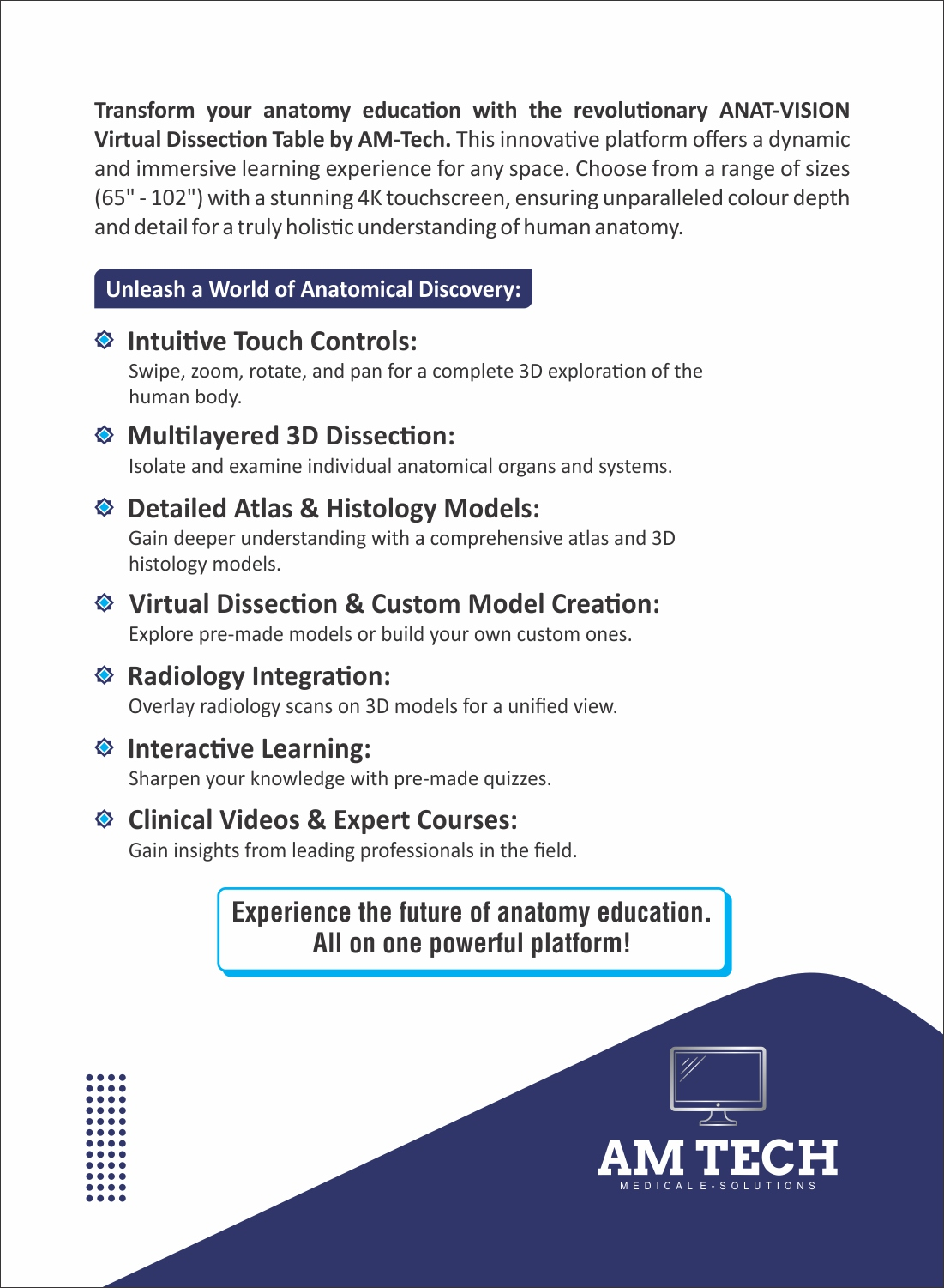 Core platform features and learning benefits