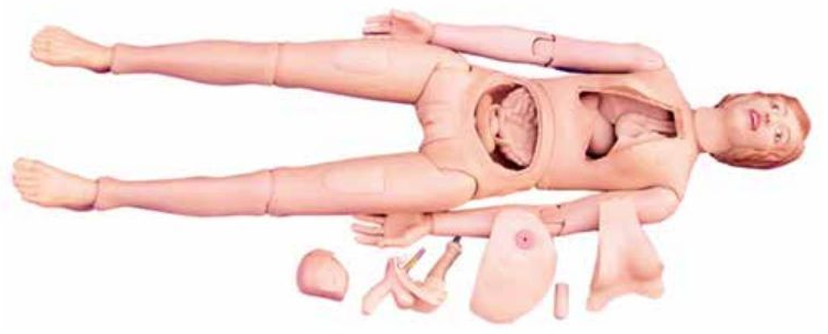ADVANCED LIFE-SIZE MULTIFUNCTION PATIENT CARE FEMALE NURSING MANIKIN (SOFT)